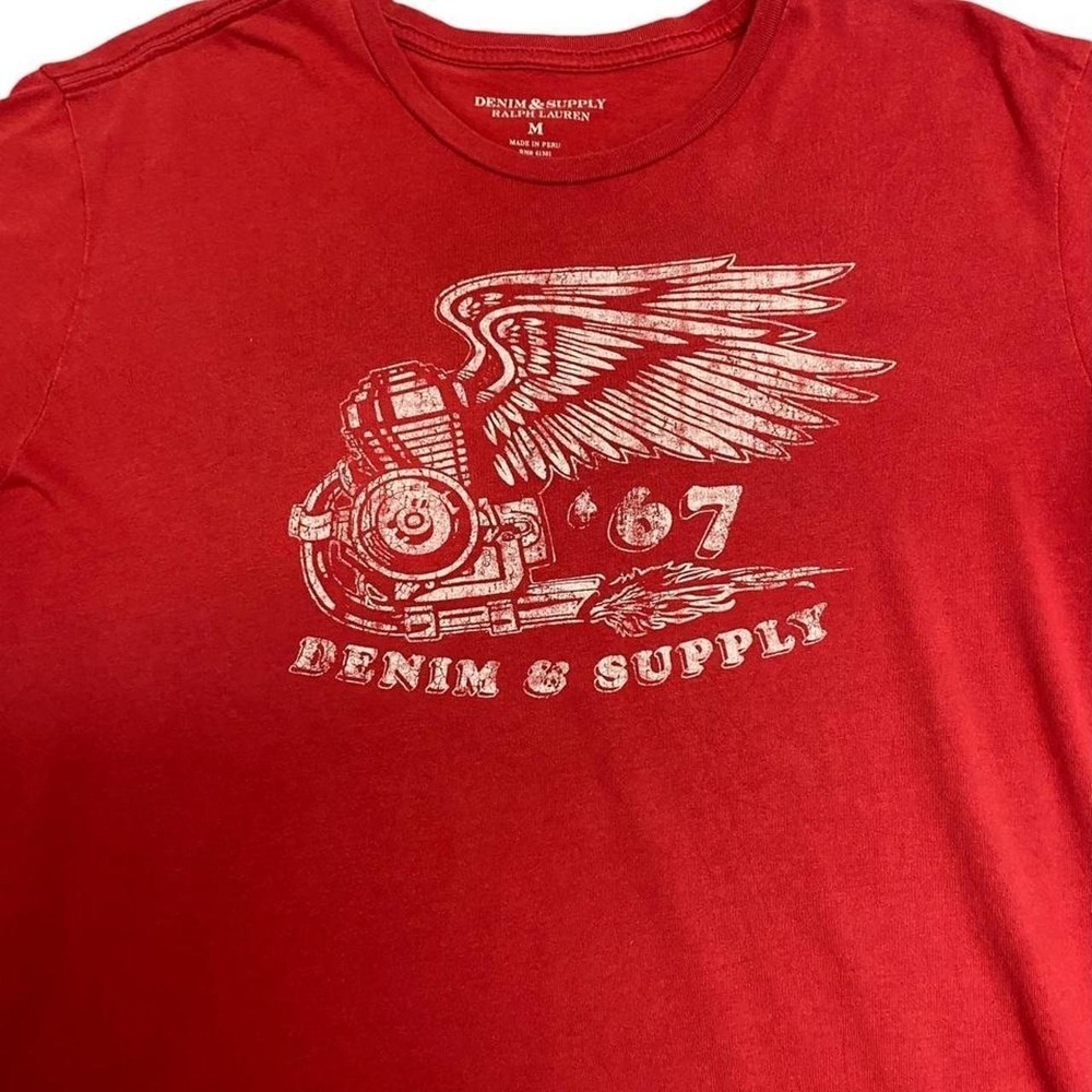 Y2K Red Ralph Lauren Denim & Supply T-Shirt
